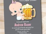 Beer and Diaper Party Invite Template Man Shower Beer and Babies Diaper Party Invitation Printable