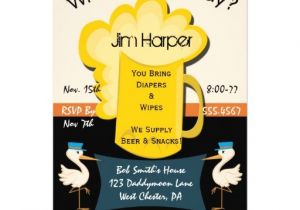 Beer and Diaper Party Invite Template Personalized Diaper Keg Party Invitations