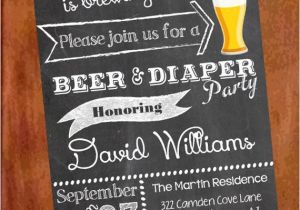 Beer and Diaper Party Invite Template Personalized Printable Beer and Diaper Party Man by