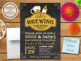 Beer Bbq and Baby Shower Invites A Baby is Brewing Invitation Bbq Shower Q with Baby Shower