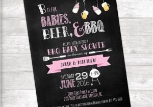 Beer Bbq and Baby Shower Invites Babies Beer & Bbq Baby Shower Invitation by bydandeliondesign