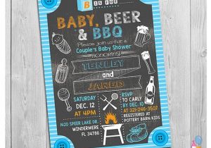 Beer Bbq and Baby Shower Invites Baby Beer & Bbq Baby Shower Invitation