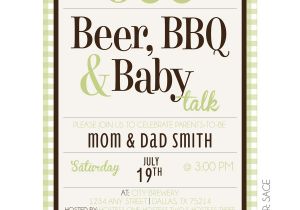 Beer Bbq and Baby Shower Invites Beer Bbq Baby Talk Kateogroup
