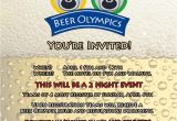Beer Olympics Party Invitations Beer Olympics Invitation We Made An Invitation for Our