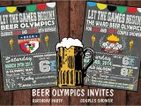 Beer Olympics Party Invitations Beer Olympics Invitationbirthdaycouples by Bowersink On Etsy