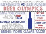 Beer Olympics Party Invitations Beer Olympics Invite Digital File