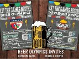 Beer themed Party Invitations Beer Olympics Invitationbirthdaycouples by Bowersink On Etsy