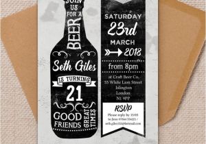 Beer themed Party Invitations Beer themed 21st Birthday Party Invitation From 1 25 Each