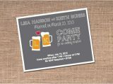 Beer themed Party Invitations Beer themed Wedding Reception Fun Party theme Wedding