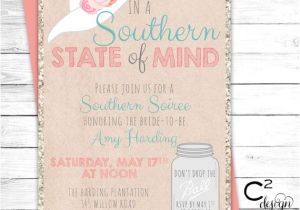 Belle Bridal Shower Invitations southern State Of Mind Shower Invitation