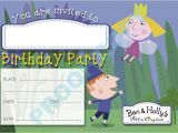 Ben and Holly Party Invites Ben and Holly Kids Children Birthday Party Invitations