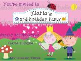 Ben and Holly Party Invites Printable Ben and Holly S Little Kingdom Inspired Digital