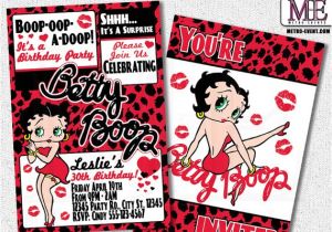 Betty Boop Birthday Party Invitations Betty Boop Birthday Invitations Adult Birthday by Metroevents