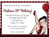 Betty Boop Birthday Party Invitations Boop Boop De Boop Birthday Invitation by Freshlycutcards