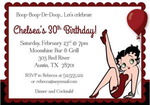 Betty Boop Birthday Party Invitations Boop Boop De Boop Birthday Invitation by Freshlycutcards