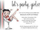 Betty Boop Birthday Party Invitations Party On with Betty Boop Invitation Printable by