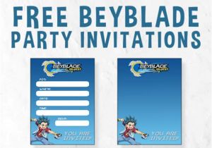 Beyblade Birthday Invitation Template Beyblade Birthday Invitations