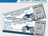 Bicycle Baby Shower Invitations Motorcycle Baby Shower Invitation Dirt Bike Baby Shower
