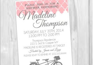 Bicycle Bridal Shower Invitations Bicycle Bridal Shower Invitation by One Willis Family