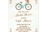 Bicycle Bridal Shower Invitations Bicycle Watercolor Bridal Shower Invitation Zazzle