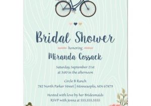 Bicycle Bridal Shower Invitations Bridal Shower Invitation Blush and Navy Floral Bike