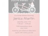 Bicycle Bridal Shower Invitations Tandem Bicycle Wedding Shower Invitation Zazzle