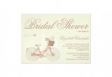 Bicycle Bridal Shower Invitations Terrier On A Pink Bicycle Bridal Shower Invitation Zazzle