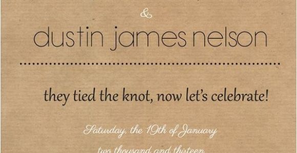 Big Engagement Party Small Wedding Invitation Wording Rustic Reception Invite I Like the Wording Of This
