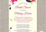 Big Hat Bridal Shower Invitations Big Hats and Fascinators Custom Bridal Shower Invitation
