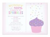 Big Sister Baby Shower Invitations Pink Big Sister Cupcake Baby Sprinkle Invitation