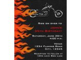 Biker Party Invitations Biker Motorcycle Leather Flames Party Invitation Zazzle