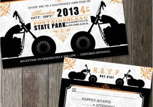 Biker Party Invitations Biker Motorcycle Wedding Invitation Diy Printable Digital