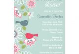 Bird Bridal Shower Invitations Floral Love Bird Bridal Shower Invitation