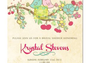 Bird Bridal Shower Invitations Love Birds Bridal Shower Invitation Spring Love Birds Bridal