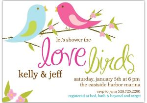 Bird Bridal Shower Invitations Love Birds Bridal Shower Invitations