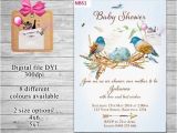 Bird Nest Baby Shower Invitations Watercolor Birds Nest Baby Shower Invitations Diy U Print