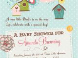 Bird themed Baby Shower Invitations Birds and Bird Houses Baby Shower Invitation Printable