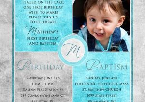 Birthday and Baptismal Invitation Wordings Square Baptism Invitations Christenings 1st