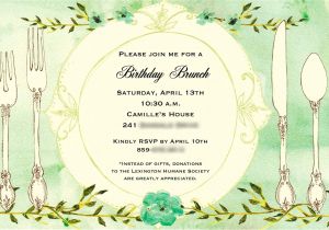 Birthday Brunch Invitations Birthday Brunch Invitations