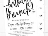 Birthday Brunch Invitations Birthday Invitation Flyer Template – orderecigsjuicefo