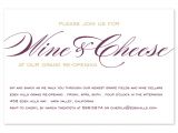 Birthday Dinner Invitation Text Message Wine and Cheese Corporate Invitations by Invitation
