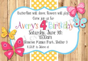 Birthday Invitation butterfly Template Unavailable Listing On Etsy