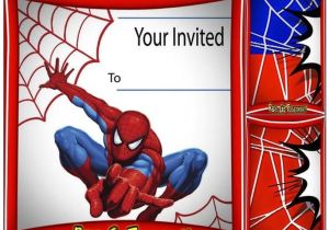 Birthday Invitation Card Spiderman theme Free Spiderman Birthday Invitation Printable
