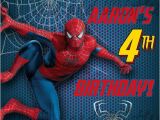 Birthday Invitation Card Spiderman theme Spiderman Birthday Invitation Custom Personalized