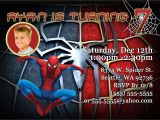 Birthday Invitation Card Spiderman theme Spiderman Birthday Invitations Kustom Kreations
