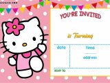 Birthday Invitation Card Template Hello Kitty Free Hello Kitty Invitation Templates Hello Kitty