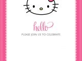 Birthday Invitation Card Template Hello Kitty Free Printable Hello Kitty Birthday Invitations Bagvania