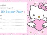 Birthday Invitation Card Template Hello Kitty Free Printable Hello Kitty Invitation Birthday Party