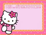 Birthday Invitation Card Template Hello Kitty Hello Kitty Free Printable Invitation Templates