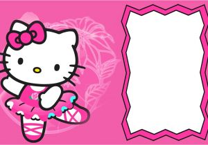 Birthday Invitation Card Template Hello Kitty Hello Kitty Invitation Card Layout